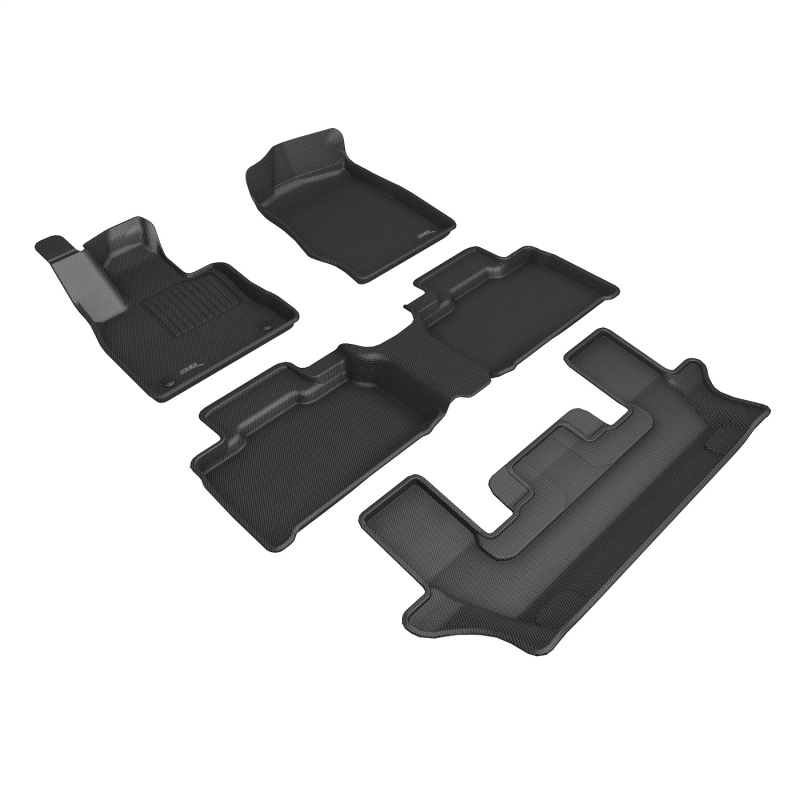 Ford Explorer Floor Mat Set - 3D MAXpider - Kagu - Black - `21-`26